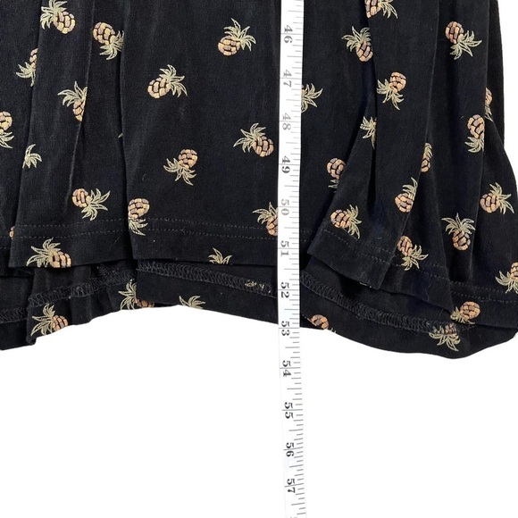 Vintage Ronni Nichole Black Mini Pineapple Printed Tropical Maxi Dress Medium - Picture 10 of 11
